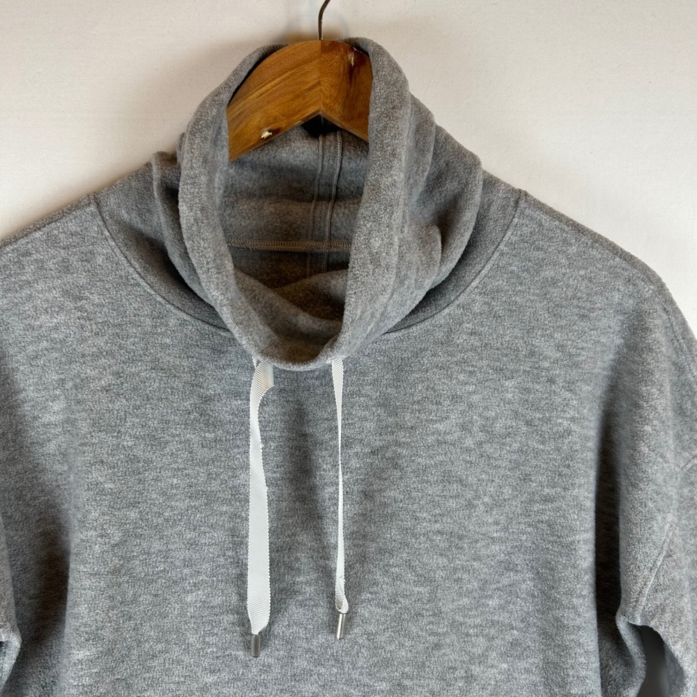 Lululemon Heathered Core Light Gray Go Forward Pullover Size 6 W3CQNS - Picture 6 of 10